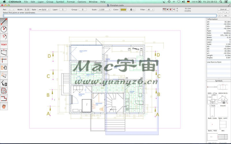 CADintosh X for Mac v8.9 强大2D CAD绘图软件