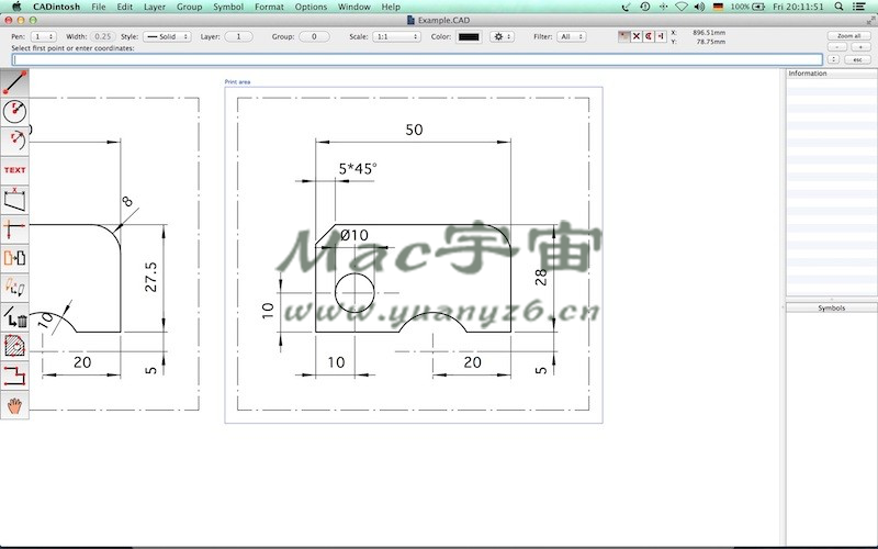 CADintosh X for Mac v8.9 强大2D CAD绘图软件