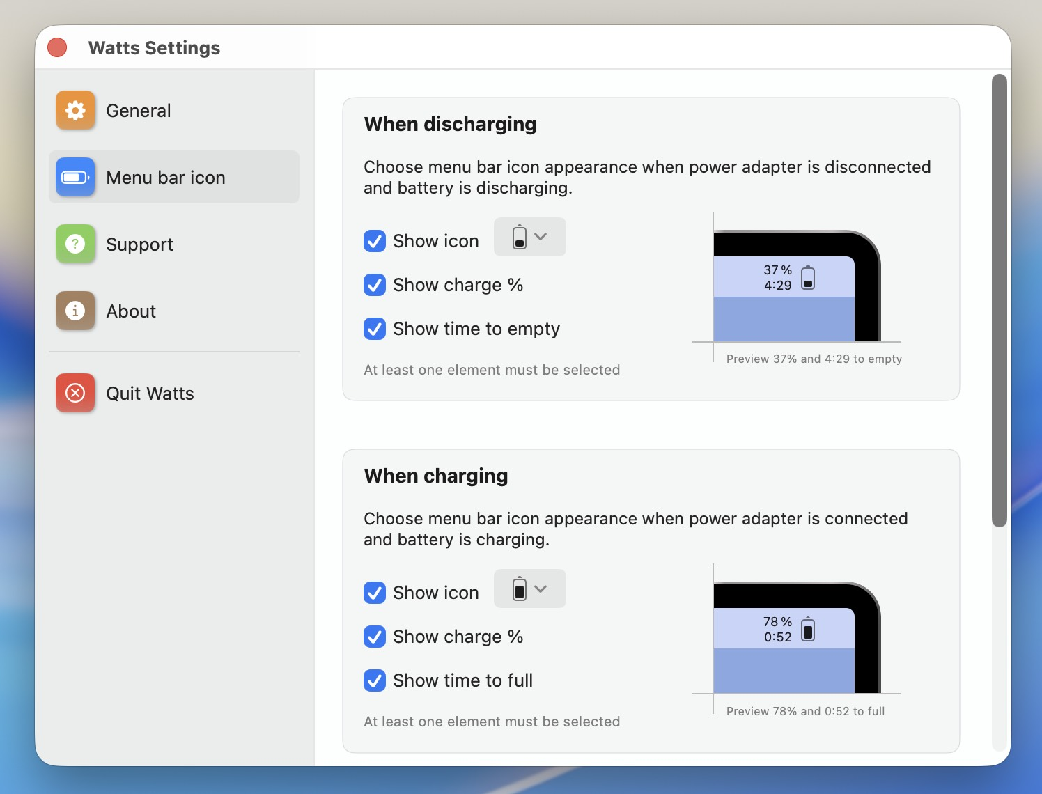 【R125】Watts for Mac v3.1.2 MAC电池健康优化