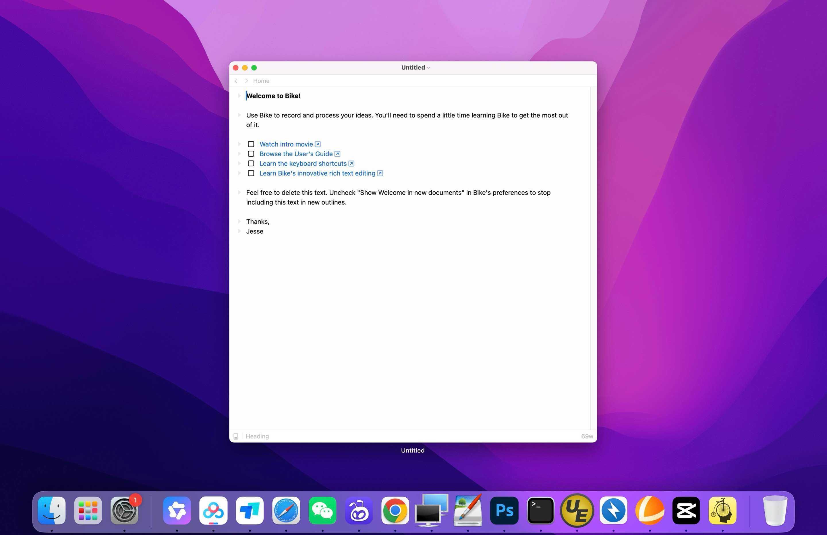 Bike Outliner for Mac v1.22.0 大纲写作工具-Mac猫