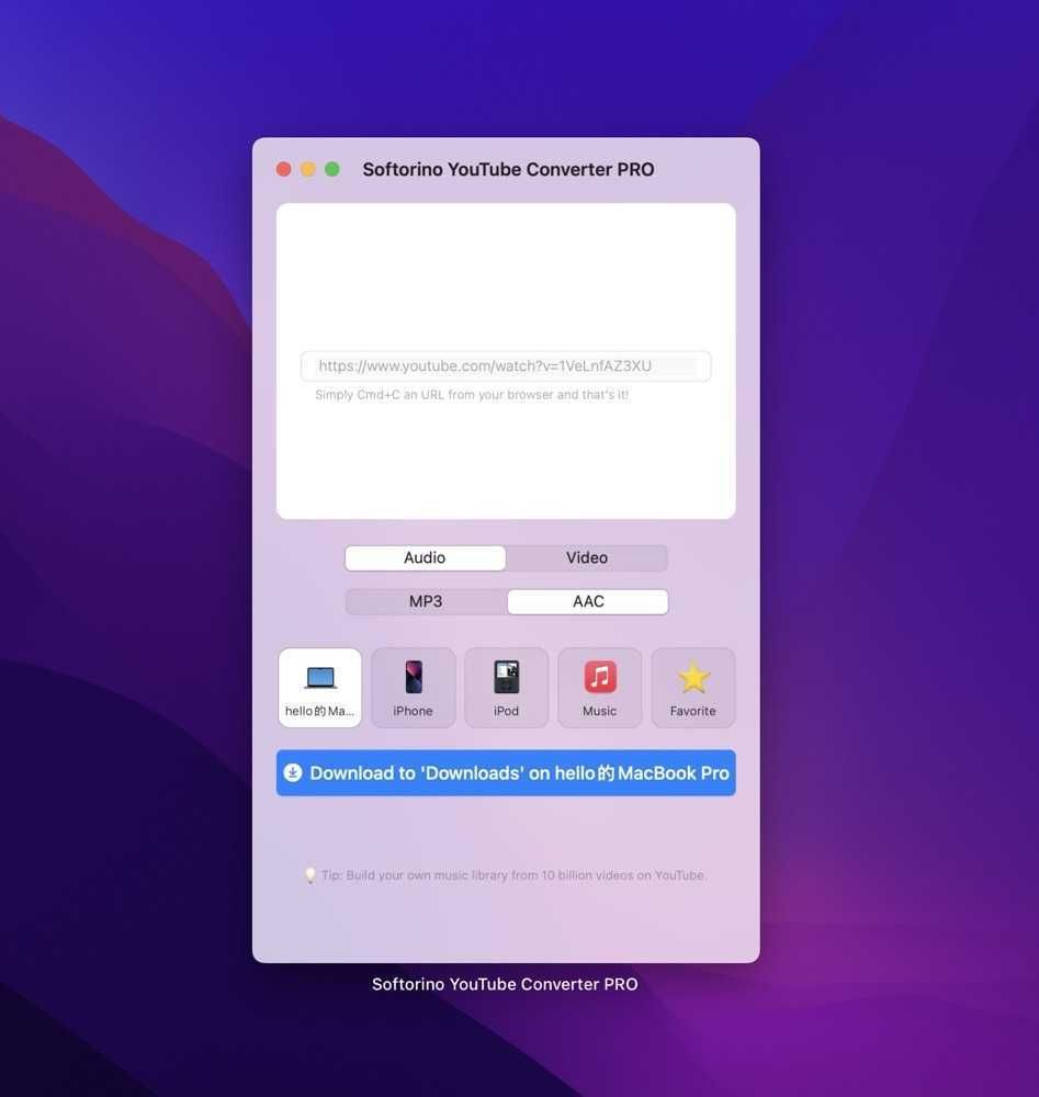 <strong>YouTube</strong> Converter PRO for Mac v5.1.20 视频离线下载
