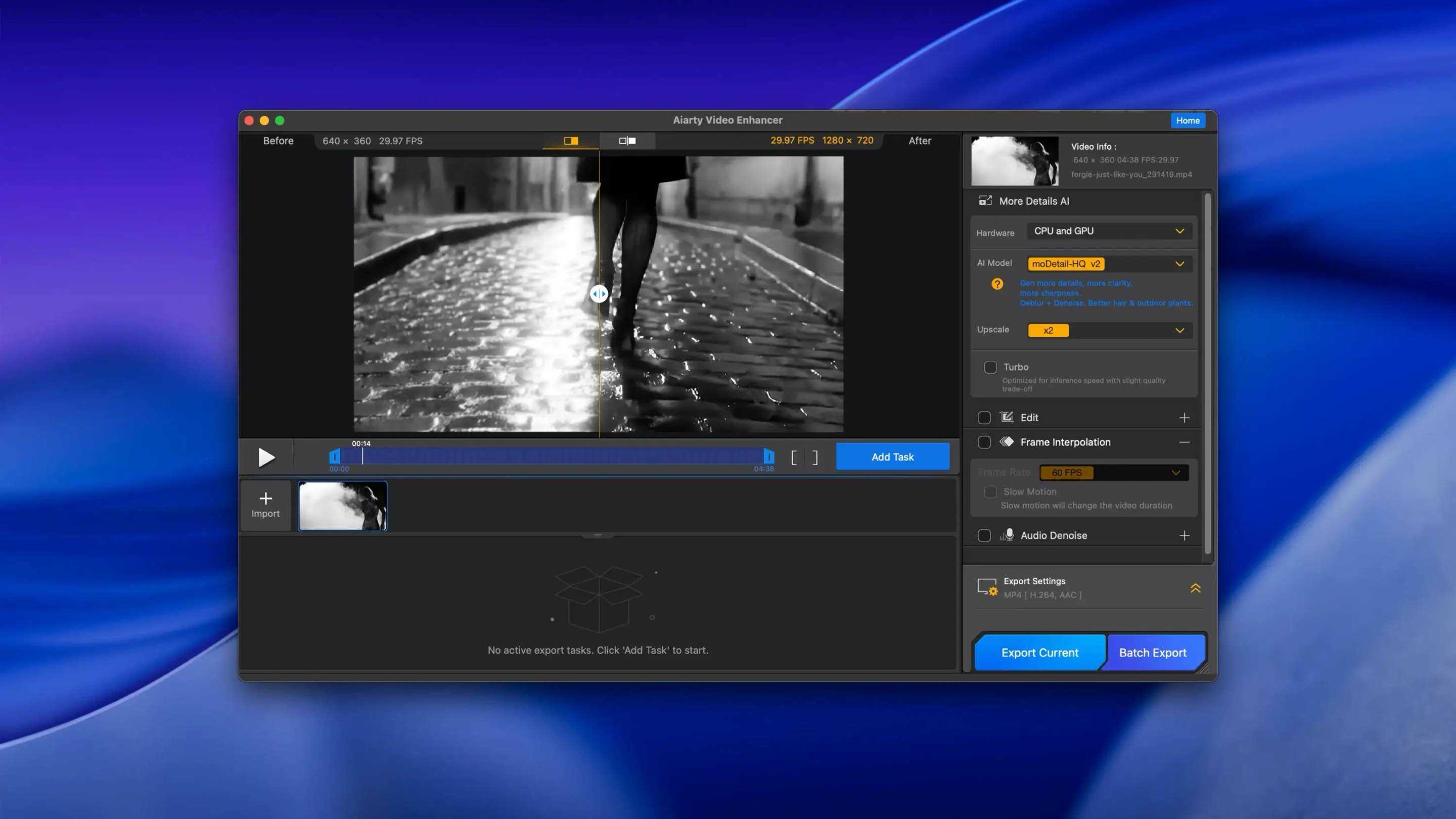 Aiarty Video Enhancer for Mac v3.5 AI 视频处理工具