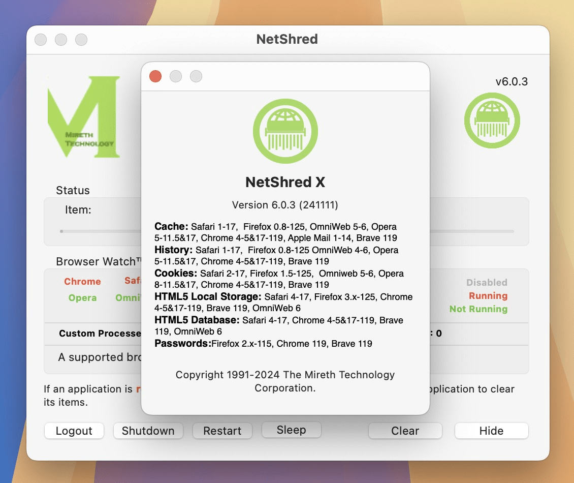 NetShred X for Mac v6.0.3 浏览器缓存清理工具
