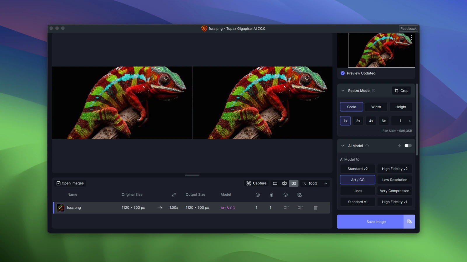 Topaz Gigapixel AI for Mac v1.1.0 图片无损放大