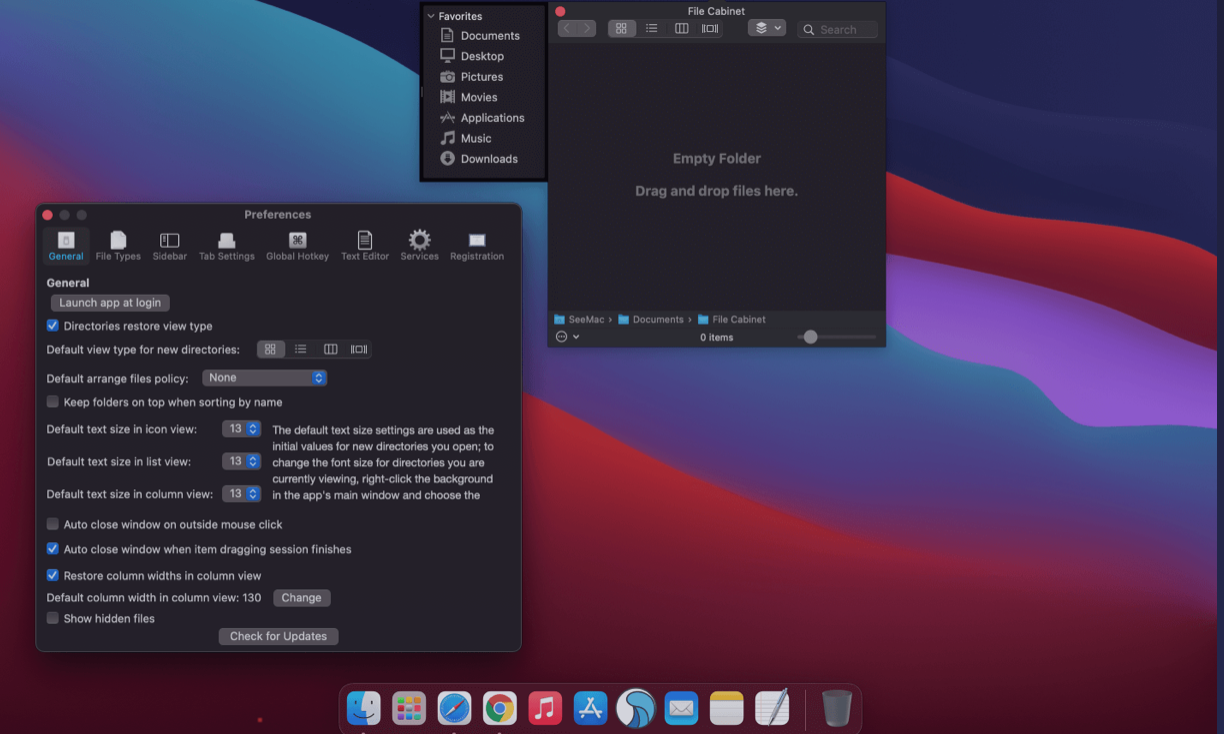 File Cabinet Pro for Mac v8.8.0 菜单栏文件扩展管理工具