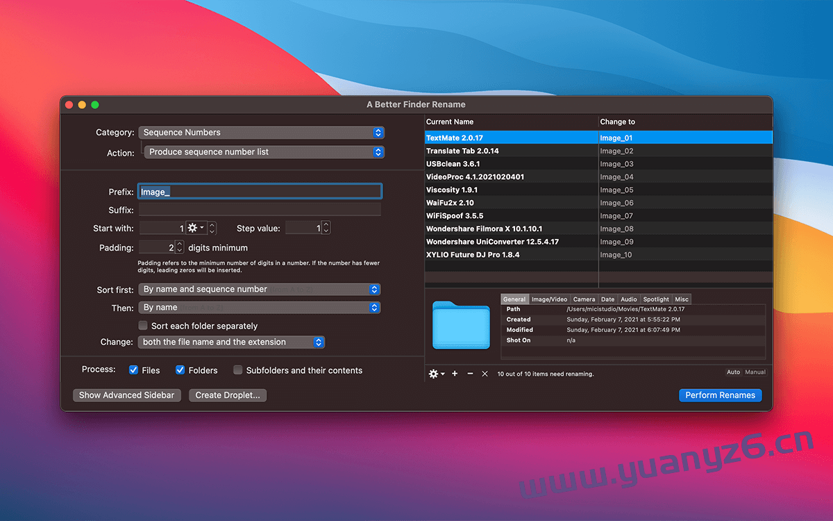 A Better Finder Rename for Mac v12.23 中文版 强大的批量重命名工具-Mac猫