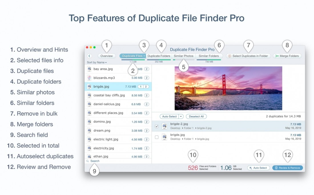 Duplicate File Finder Pro for Mac v8.5.2 重复文件查找软件