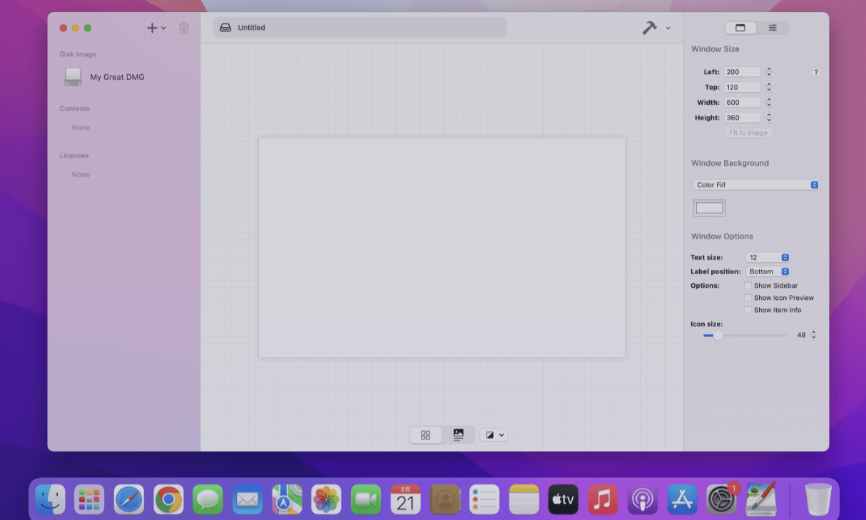 DMG Canvas for Mac v4.2.3 快速dmg打包软件