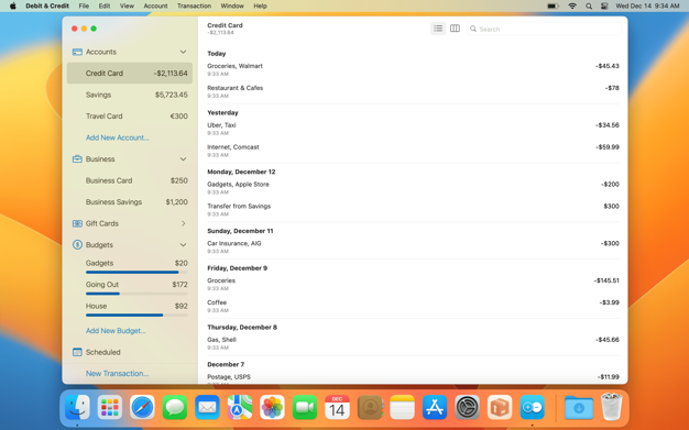 Debit & Credit for Mac v7.6.0 中文版 个人理财应用-Mac猫