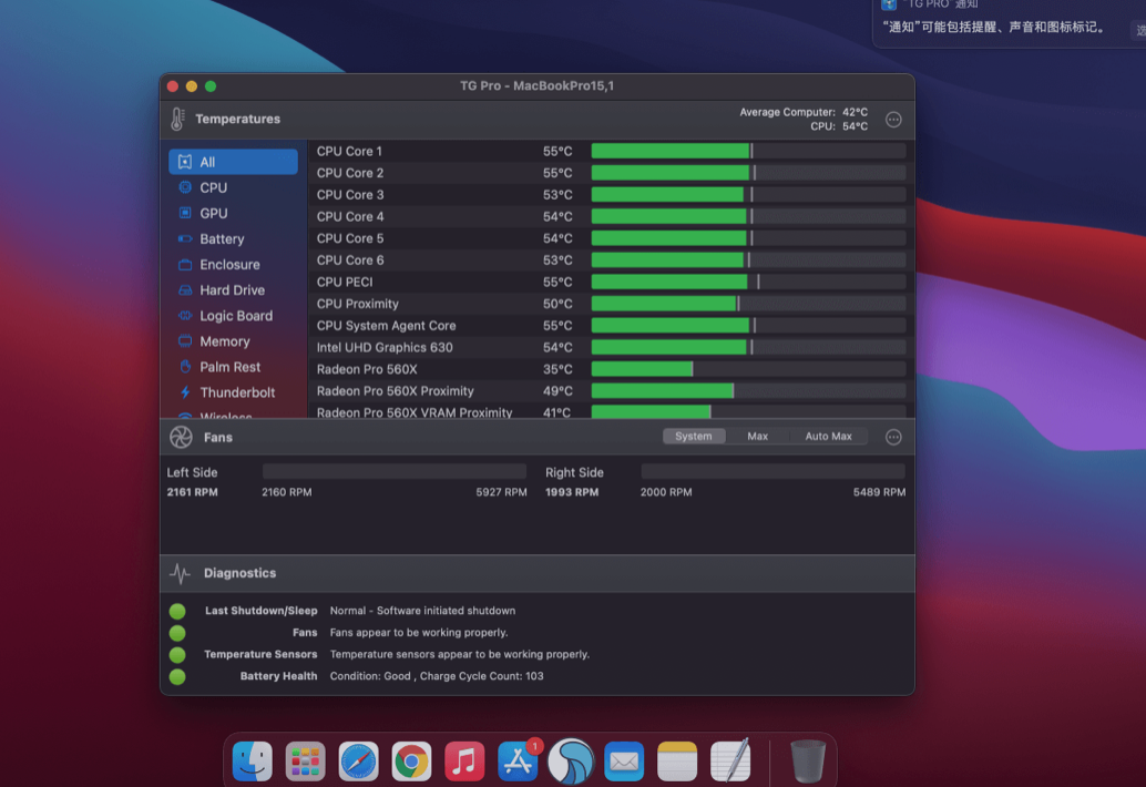 TG Pro for Mac v2.101 专业Mac硬件温度监控