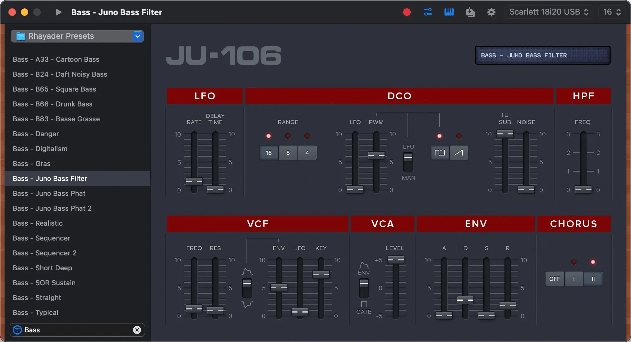 JU-106 Editor for Mac v2.8.2 音乐编辑插件